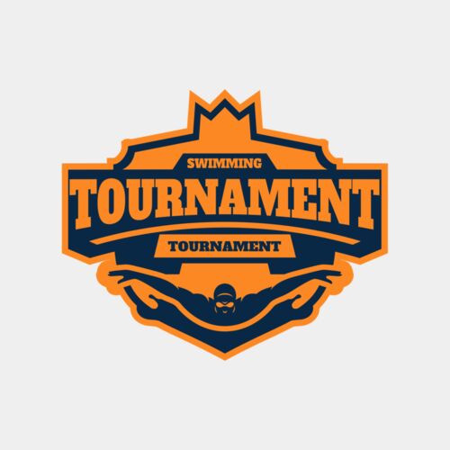 Swimming Tournament logo template Thumbnail