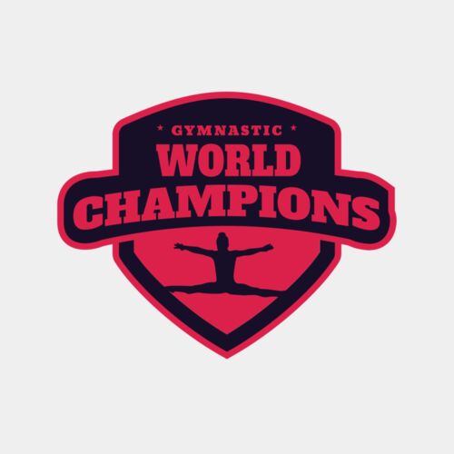 Gymnastic World Champions logo template Thumbnail