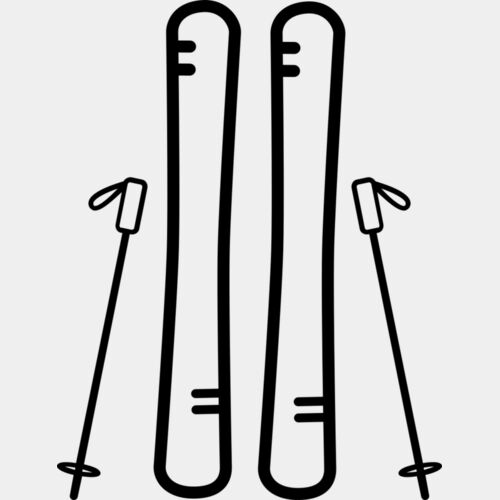 Ski Board and Poles Thumbnail