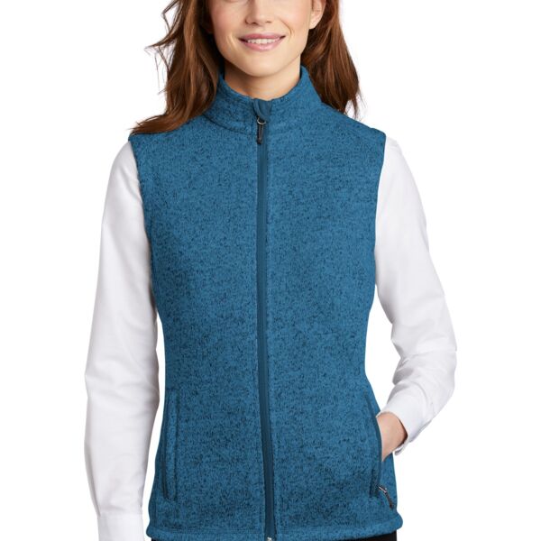 Ladies Sweater Fleece Vest Thumbnail