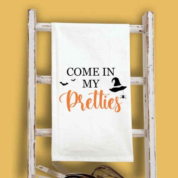 CTT000014,Halloween, Cute Tea Towels, Come in my Pretties Thumbnail