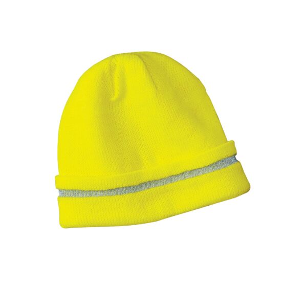 Enhanced Visibility Beanie with Reflective Stripe Thumbnail