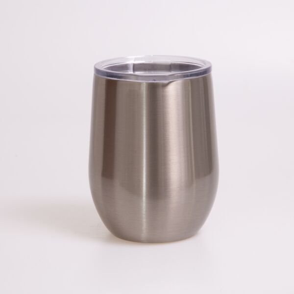 Stainless Steel 12 oz. Sublimatable Polar Camel Stemless Wine Tumbler with Lid Thumbnail