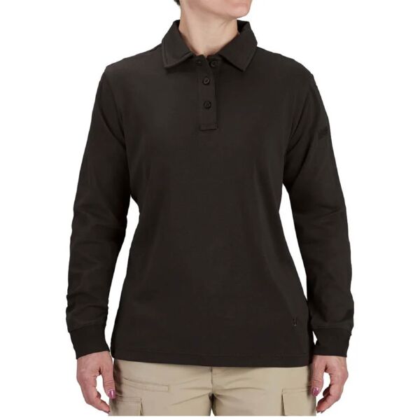 Women's Uniform Cotton Polo - Long Sleeve Thumbnail