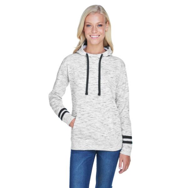 Ladies' Melange Scuba Neck Sweatshirt Thumbnail