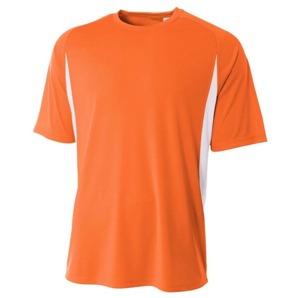 Men's Cooling Performance Color Blocked Short Sleeve Cre Thumbnail