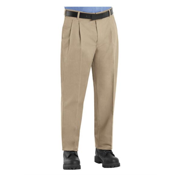 Pleated Twill Slacks - Odd & Extended Sizes Thumbnail