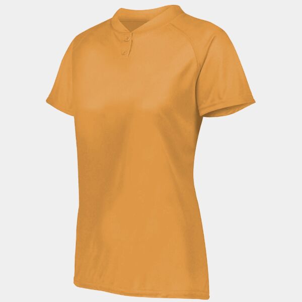 Ladies Attain Wicking Two-Button Softball Jersey Thumbnail