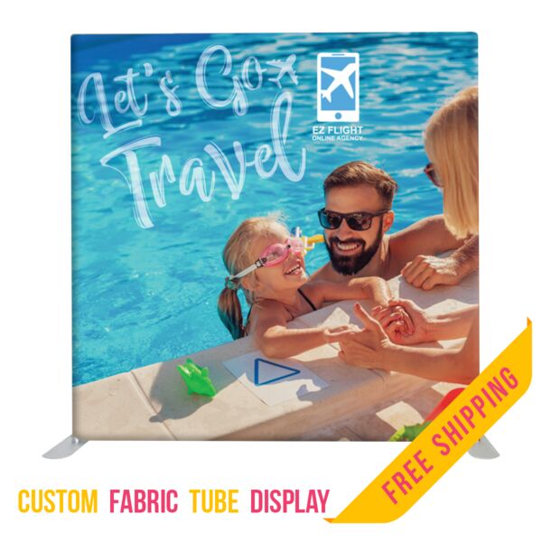 8ft. Fabric Tube Display - Single Sided - Graphic Only Thumbnail