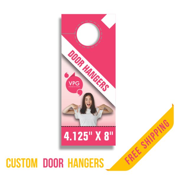 DOOR HANGERS  4.125" x 11" - 2" BOTTOM PERFORATION / 1-SIDE PRINT Thumbnail
