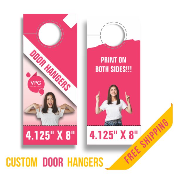 DOOR HANGERS  4.125" x 11" - 2" BOTTOM PERFORATION / 2-SIDE PRINT Thumbnail