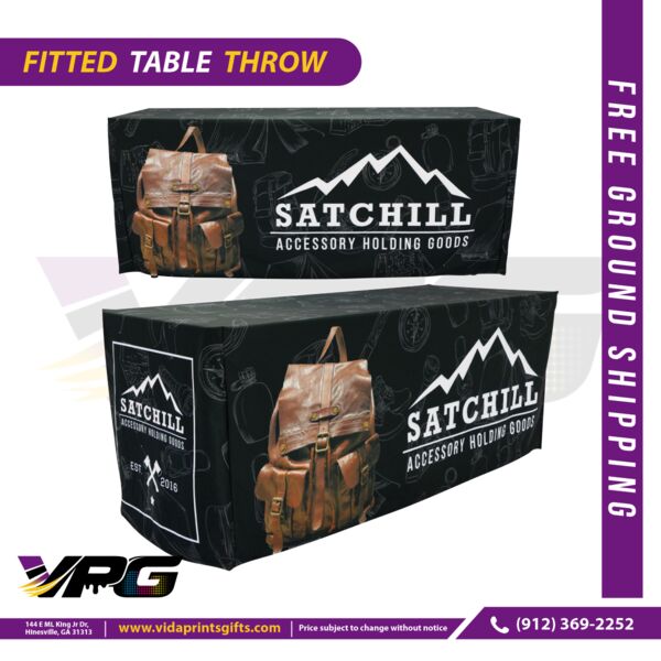 Fitted 8ft Table Cover-Throw Thumbnail