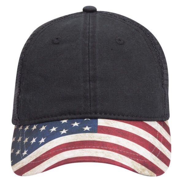 OTTO-6 Panel Low Profile Soft Mesh Back Trucker Dad Hat Thumbnail