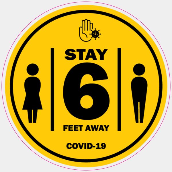 Floor Sticker-Stay 6-8x8 Thumbnail