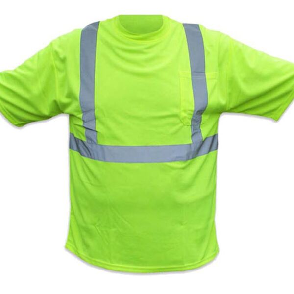 Forester Hi-Vis Class 2 Reflective Safety T-Shirt - Safety Green Thumbnail